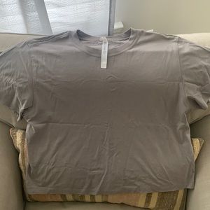 Lululemon All Yours Cotton T-Shirt. Dark grey. Size 6.